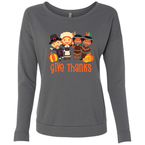 Ideal Give Thanks Ladies' French Terry Scoop - DNA Trends