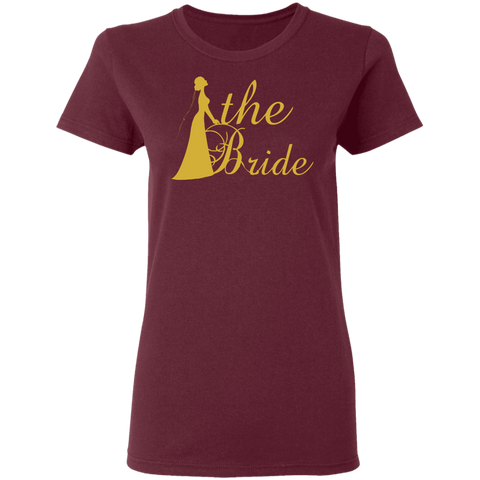 Image of Bridal Shower- Golden Font Bachelorette Party  Ladies' T-Shirt For Bride - DNA Trends