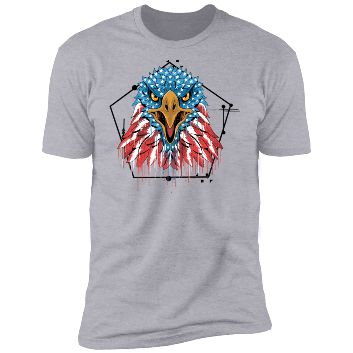 Premium  4th of July - Patriotic Eagle Short Sleeve T-Shirt - DNA Trends