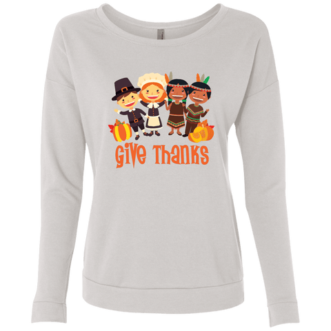 Image of Ideal Give Thanks Ladies' French Terry Scoop - DNA Trends