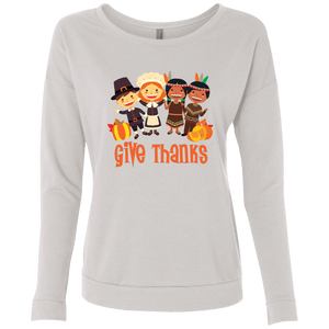 Ideal Give Thanks Ladies' French Terry Scoop - DNA Trends