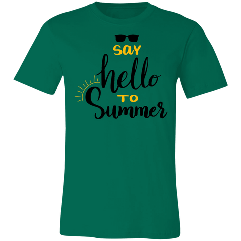 Image of Say Hello To Summer Unisex  Jersey T-Shirt - DNA Trends