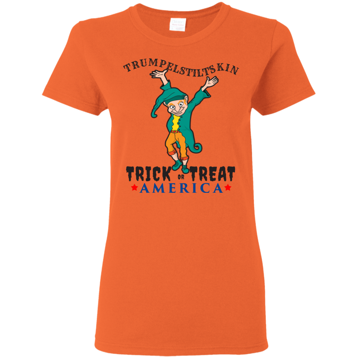 Trumpelstiltskin Trick Or Treat America T-Shirt Halloween Clothing (Women) - DNA Trends
