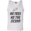 As Free As The Ocean 100% Cotton  Summer Tank Top - DNA Trends