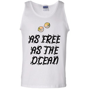 As Free As The Ocean 100% Cotton  Summer Tank Top - DNA Trends