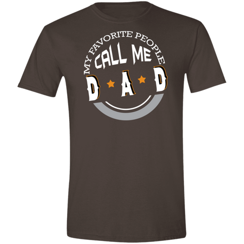 Image of My Favorite People Call Me Dad Softstyle T-Shirt - DNA Trends