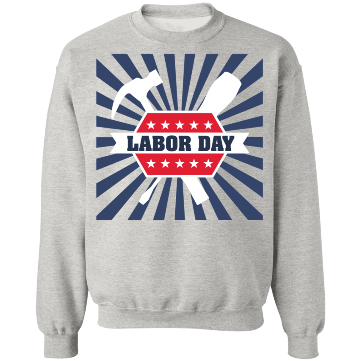 Labor Day Crewneck Pullover Sweatshirt - DNA Trends