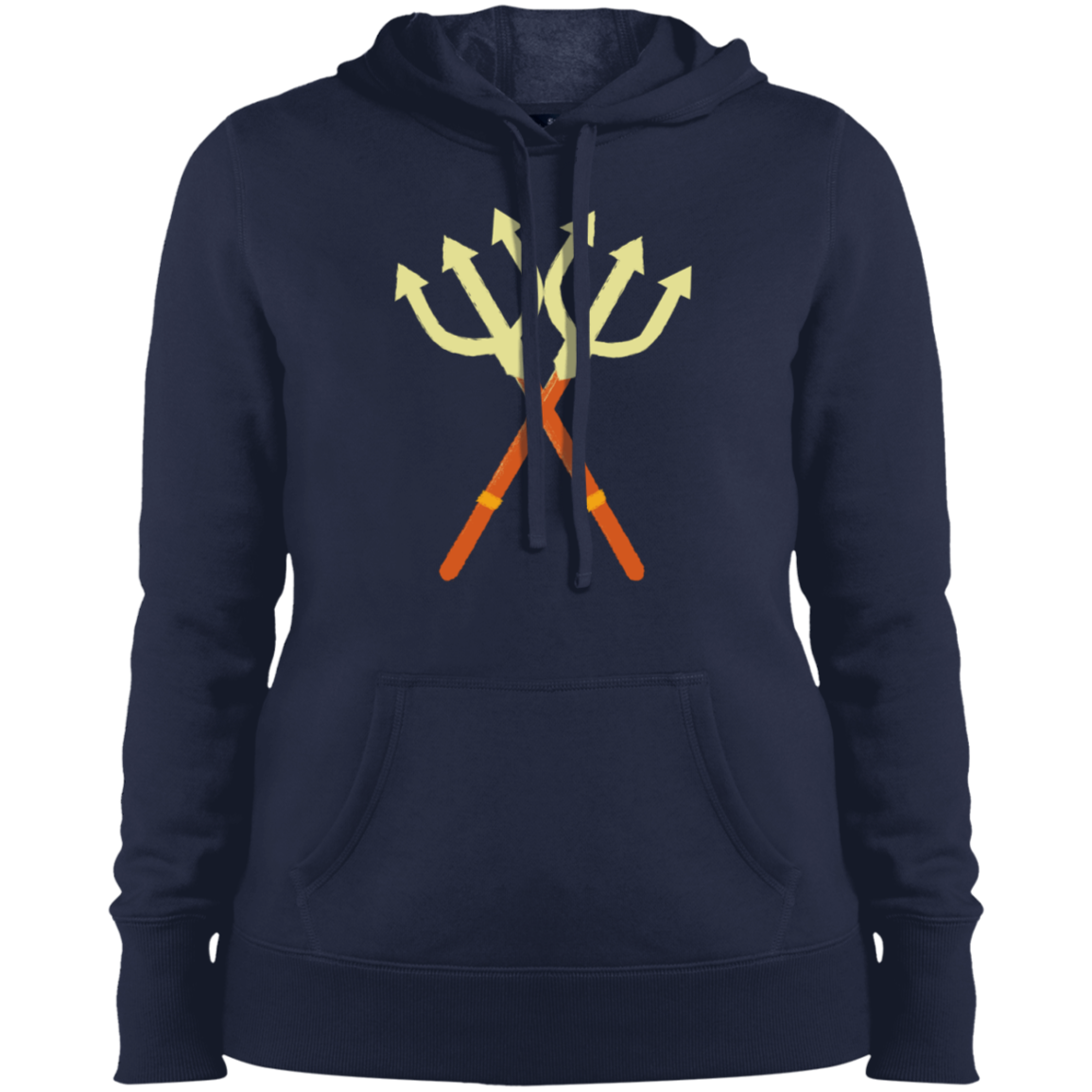 Premium Double Trident Halloween Ladies'  Hooded Sweatshirt - DNA Trends