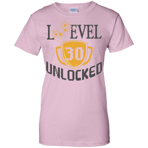 Level 30 Unlocked Ladies' 100% Cotton T-Shirt - DNA Trends