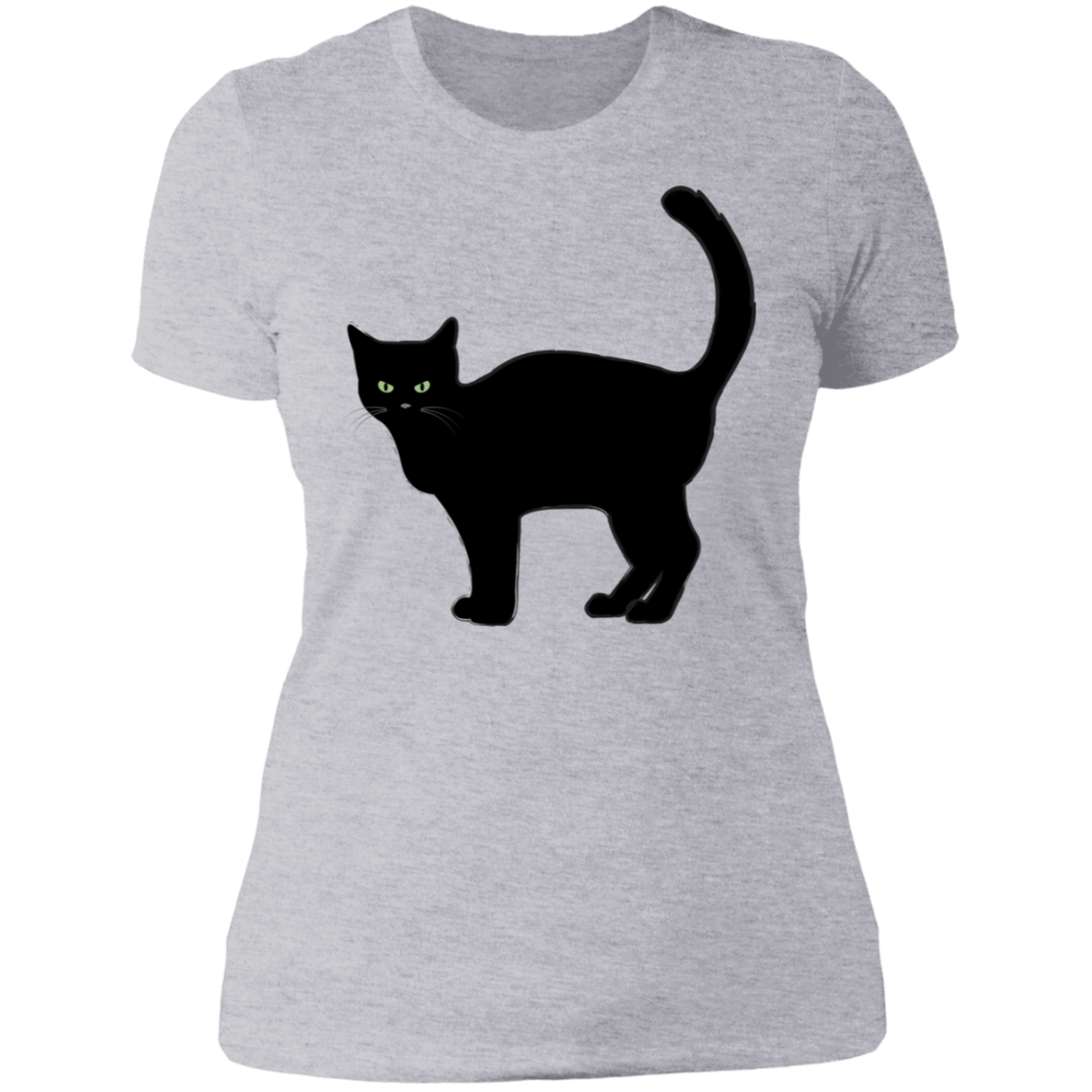 Black Cat Halloween Ladies'  T-Shirt - DNA Trends