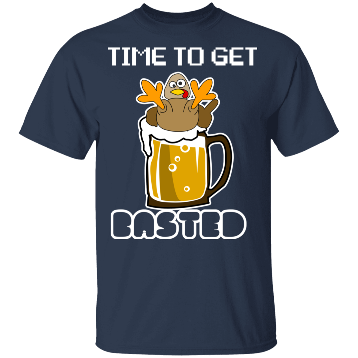 Time To Get Basted Thanksgiving Youth  T-Shirt - DNA Trends