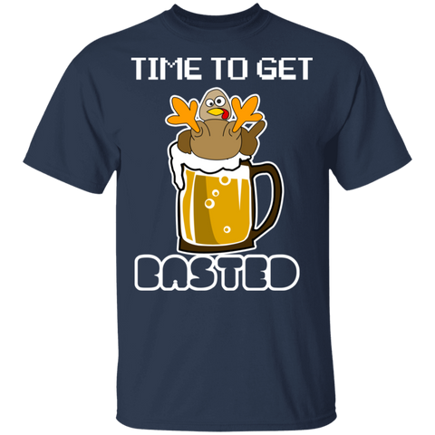 Image of Time To Get Basted Thanksgiving Youth  T-Shirt - DNA Trends