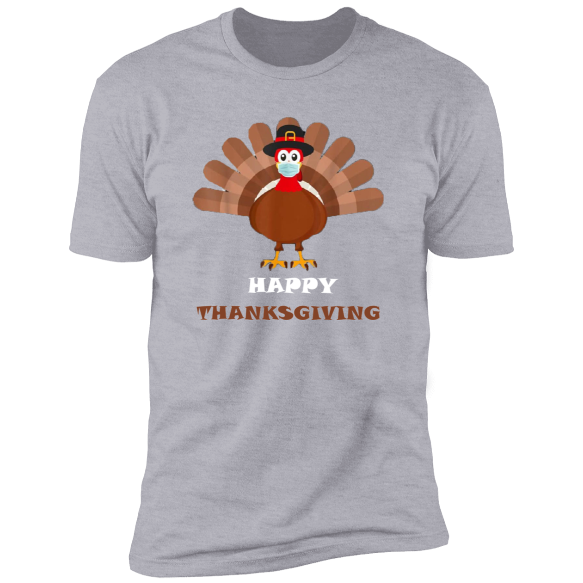 Happy Thanksgiving Masked Turkey Premium T-Shirt - DNA Trends