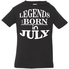 Legends are Born in July Infant T-Shirt - DNA Trends