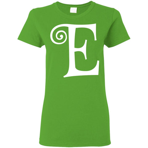 Image of Chipettes "E" Elenore Letter Print T-Shirts  (Women) - DNA Trends