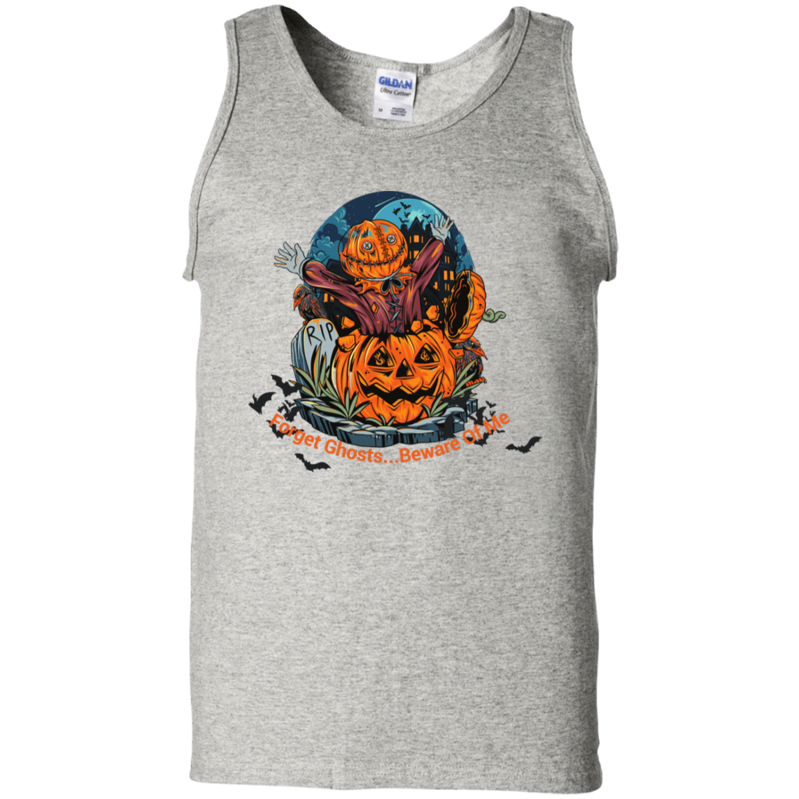 Spooky Yard Halloween Costume Tank Top (Men) , Forget Ghosts... Beware Of Me Custom Design - DNA Trends