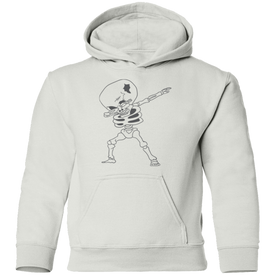 Skeleton Dab Halloween Pullover Hoodie(Boys) - DNA Trends