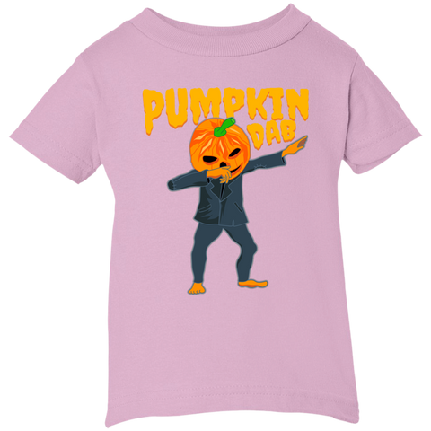 Image of Trendy Pumpkinhead Dab T-Shirt Halloween Clothing (Infants) - DNA Trends