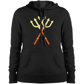 Premium Double Trident Halloween Ladies'  Hooded Sweatshirt - DNA Trends