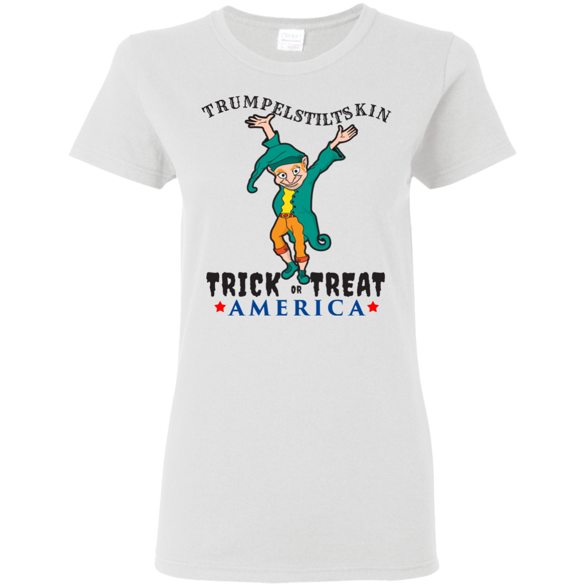 Trumpelstiltskin Trick Or Treat America T-Shirt Halloween Clothing (Women) - DNA Trends