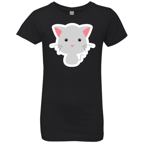 Image of Cute Kitty Girls' Princess T-Shirt - DNA Trends
