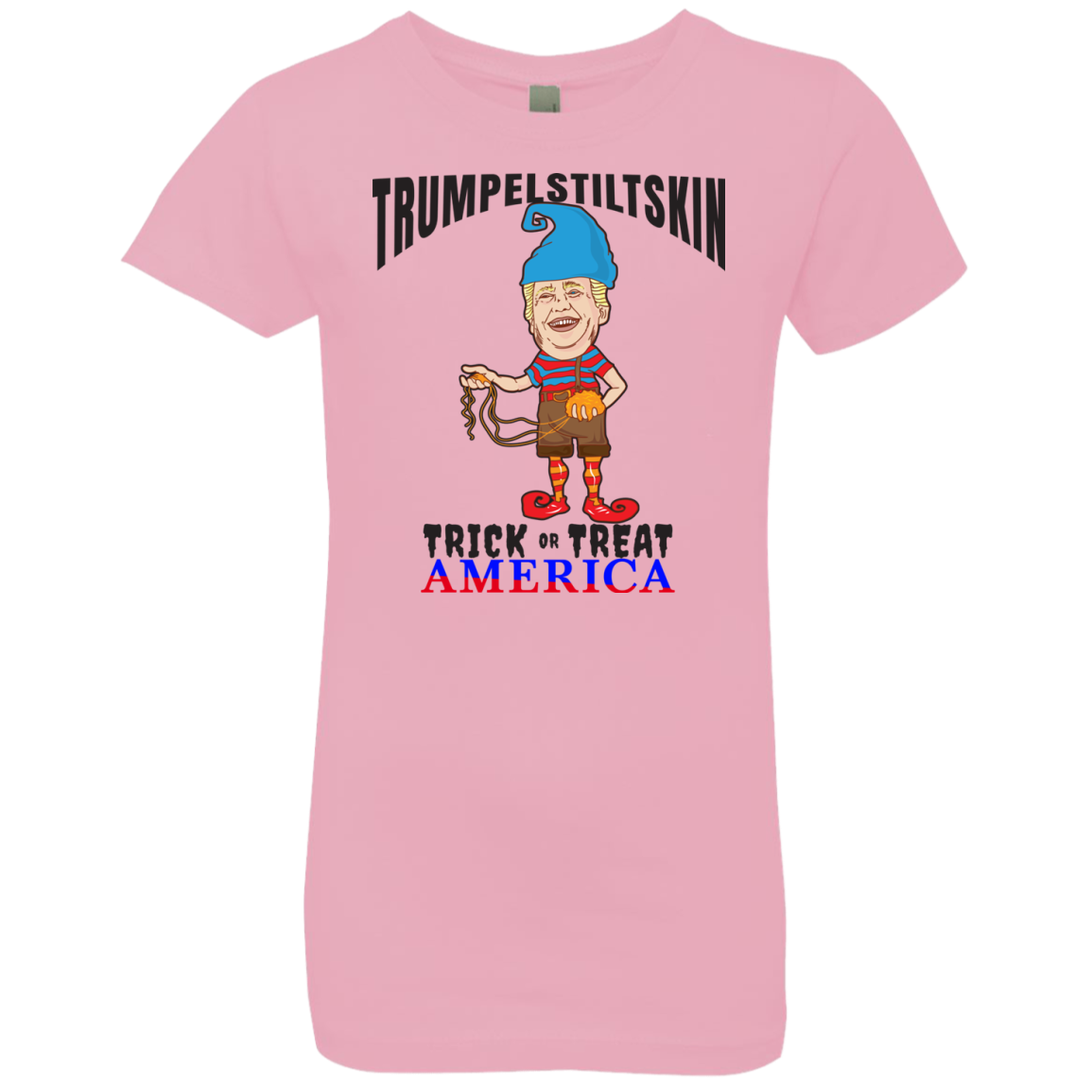Trumpelstiltskin Trick Or Treat America T-Shirt Halloween Clothes (Girls) - DNA Trends