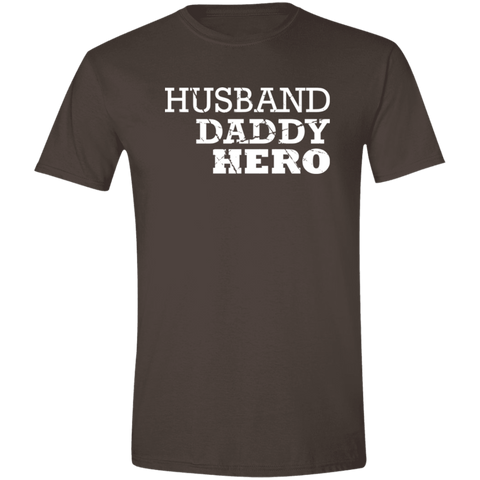 Image of Husband Daddy Hero Softstyle T-Shirt - DNA Trends