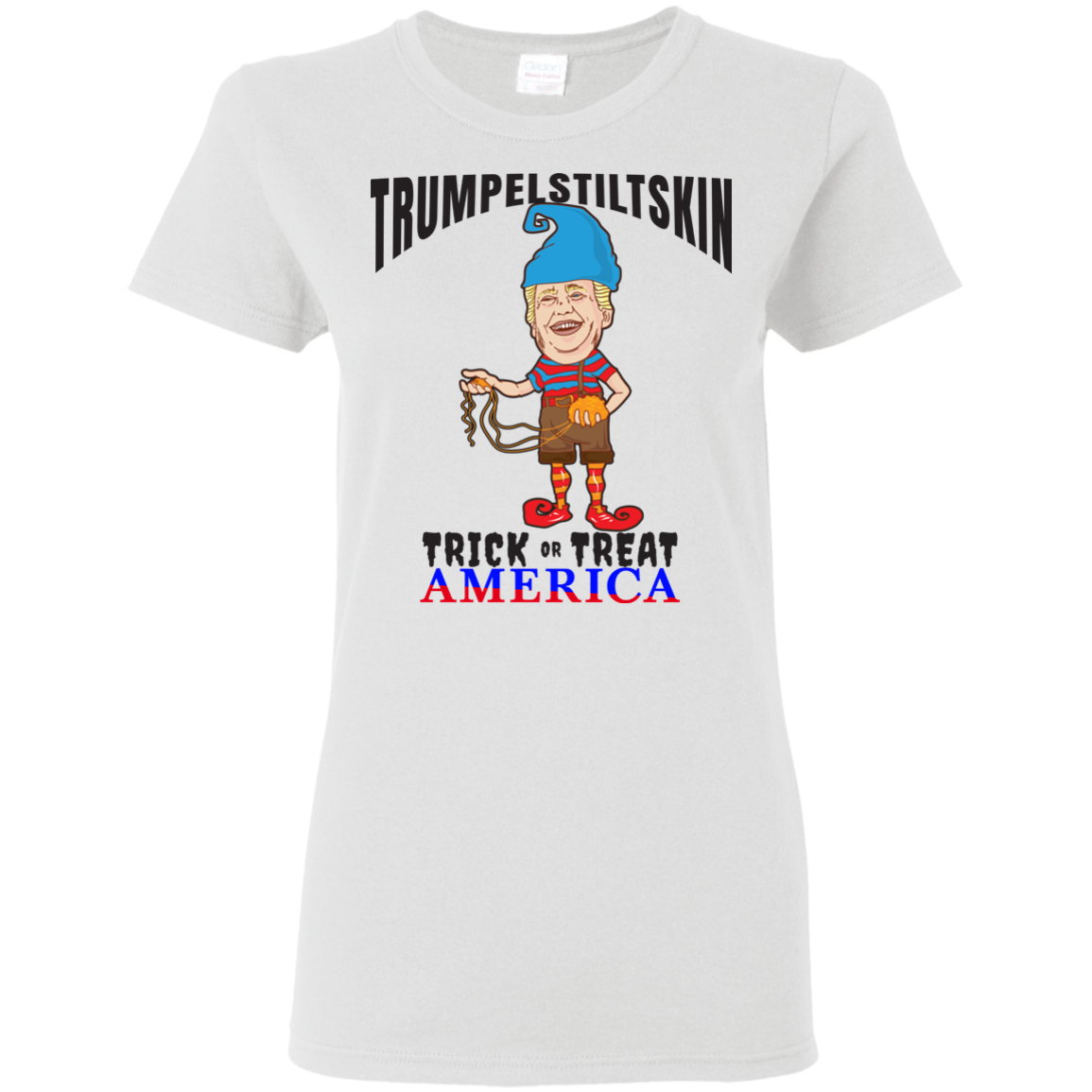 Trumpelstiltskin Trick Or Treat America T-Shirt Halloween Clothes (Women) - DNA Trends