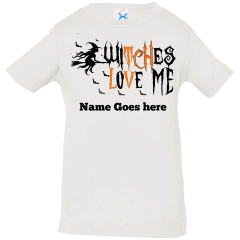 Personalized- Witches Love Me Halloween Costume Infant Jersey T-Shirt - DNA Trends