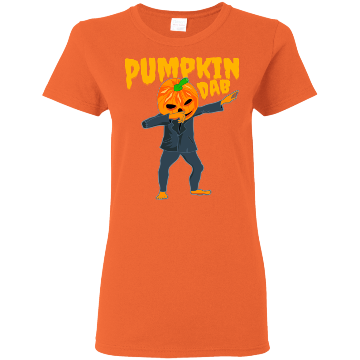 Trendy Pumpkinhead Dab T-Shirt Halloween Shirt (Women) - DNA Trends