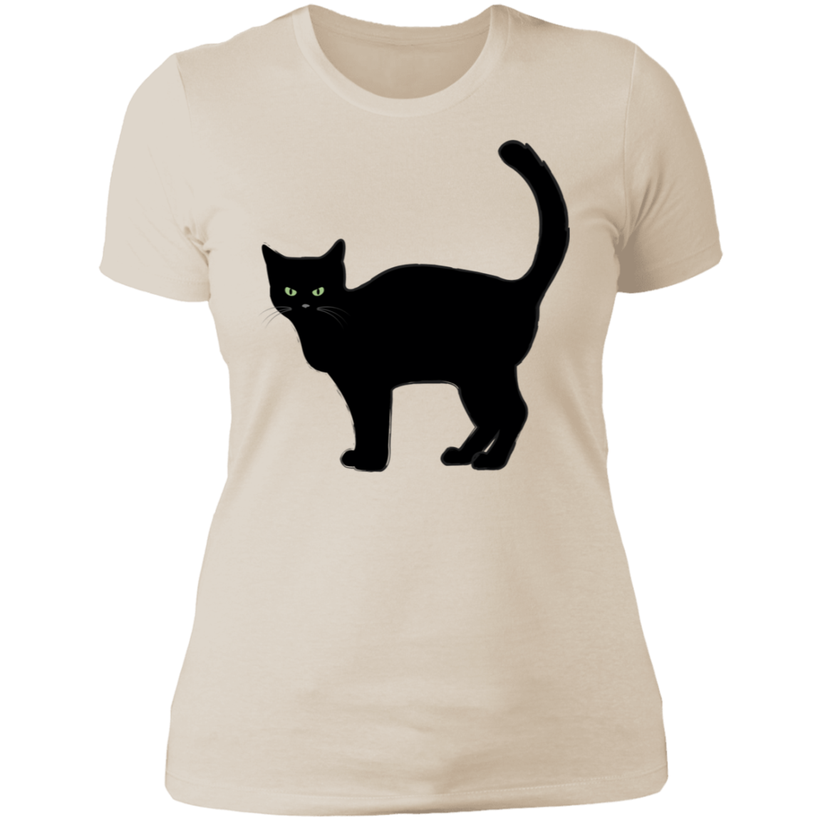 Black Cat Halloween Ladies'  T-Shirt - DNA Trends