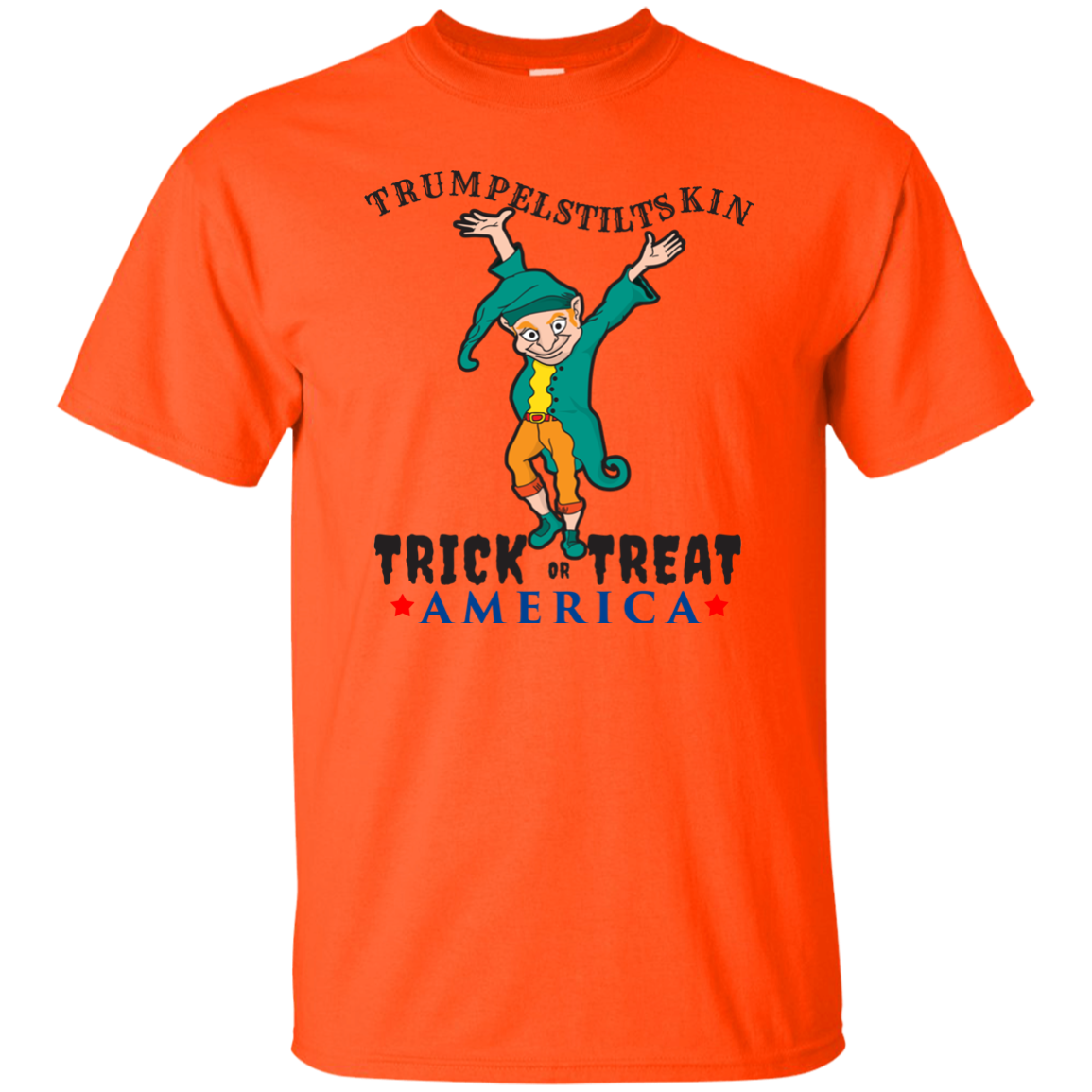 Trumpelstiltskin Trick Or Treat America T-Shirt Halloween Shirts (Men)