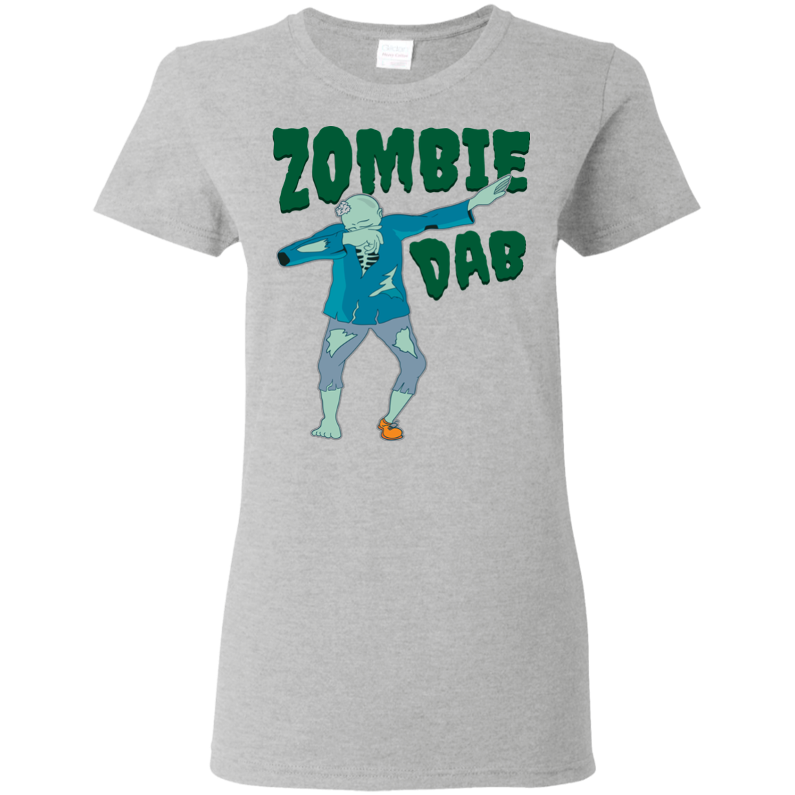 Trendy Zombie Dab T-Shirt Halloween Tee (Women) - DNA Trends