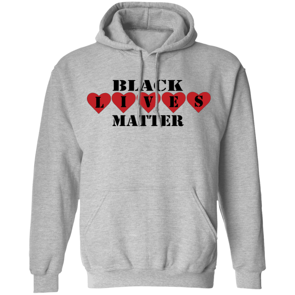 Black Love Pullover Hoodie - DNA Trends