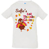 Personalised My First Thanksgiving Cute Turkey Infant Jersey T-Shirt - DNA Trends