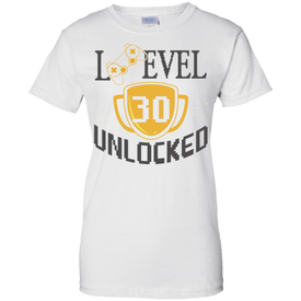 Level 30 Unlocked Ladies' 100% Cotton T-Shirt - DNA Trends