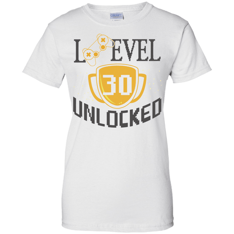 Image of Level 30 Unlocked Ladies' 100% Cotton T-Shirt - DNA Trends