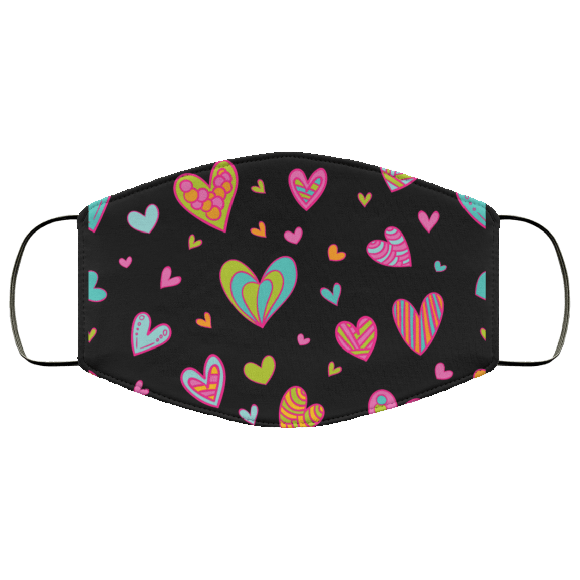 Hearts Med/Lg Face Mask - DNA Trends