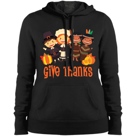 Thanksgiving Ladies' Pullover Hooded Sweatshirt - DNA Trends
