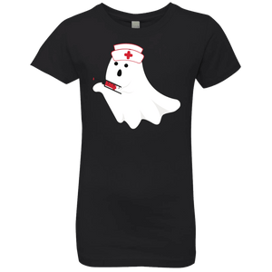 Ghost Nurse Syringe Halloween Costume Girls' Princess T-Shirt - DNA Trends