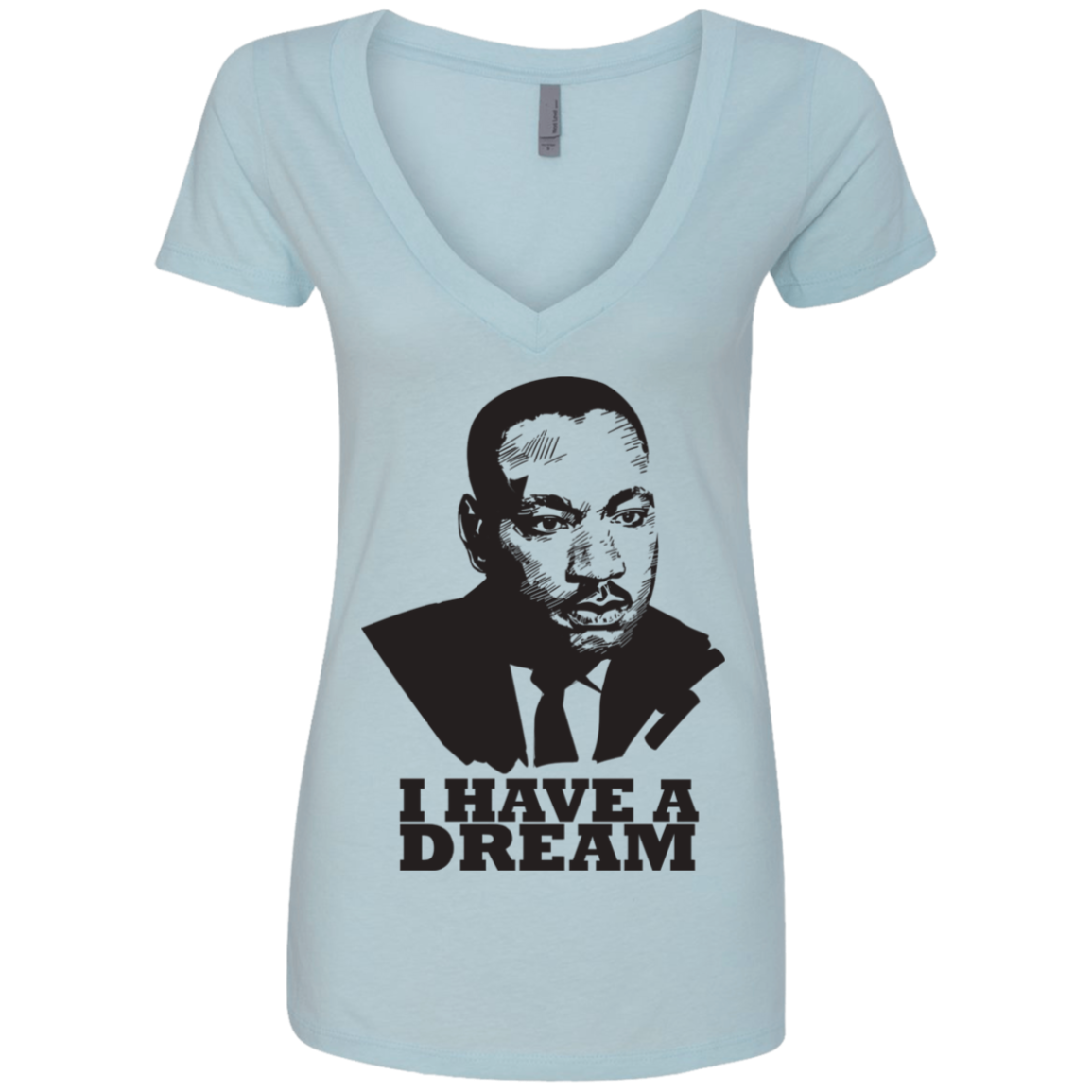 Martin Luther King Deep V-Neck T-Shirt - DNA Trends