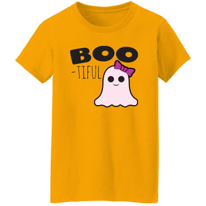 BOO-TIFUL Ghost Halloween Costume  Ladies'  T-Shirt