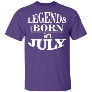 Legends are Born in July Youth T-Shirt - DNA Trends