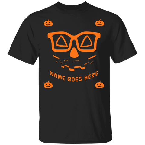 Image of Personalized Creepy Nerd Pumpkin Halloween Costume Youth  T-Shirt - DNA Trends