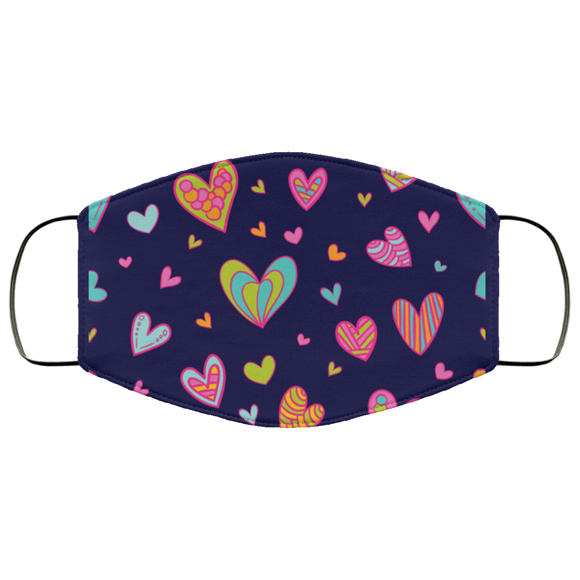 Hearts Med/Lg Face Mask - DNA Trends