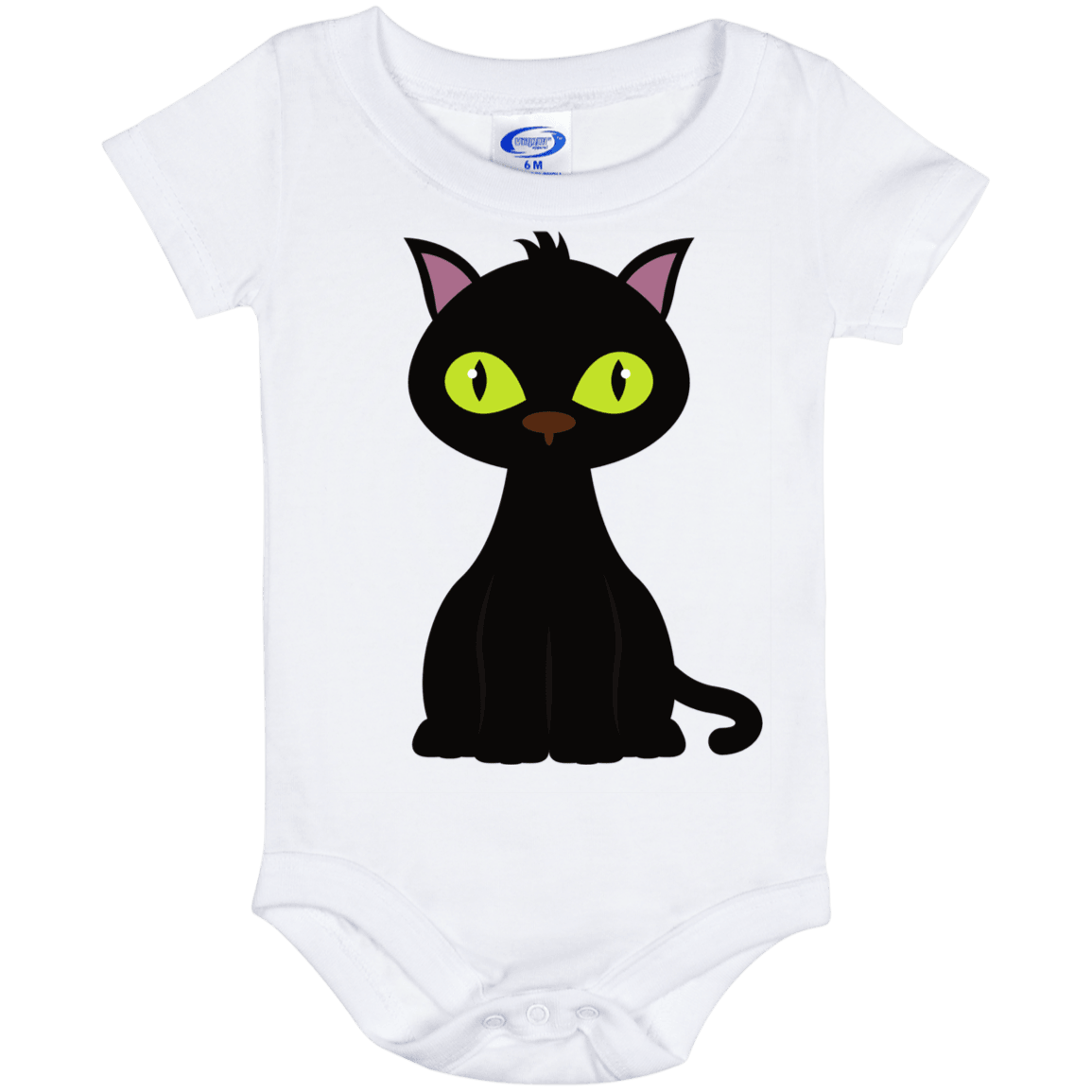 Black Kitten Halloween Costume Baby Bodysuit - DNA Trends