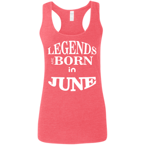 Adorable Legends Are Born In June Ladies' Softstyle Tank - DNA Trends