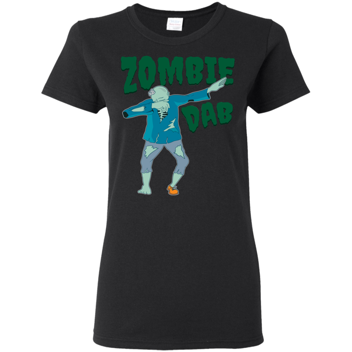 Trendy Zombie Dab T-Shirt Halloween Tee (Women) - DNA Trends