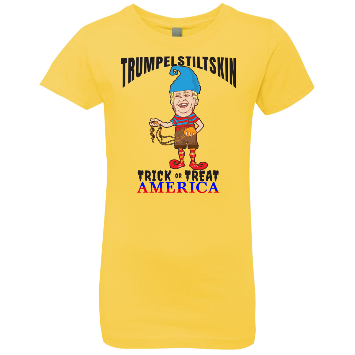 Trumpelstiltskin Trick Or Treat America T-Shirt Halloween Clothes (Girls) - DNA Trends