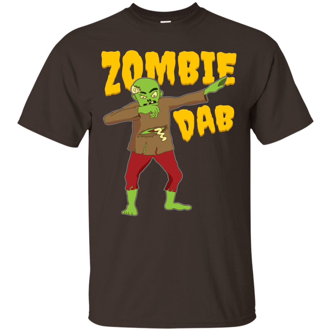 Trendy Zombie Dab T-Shirt Halloween Tee (Men) - DNA Trends